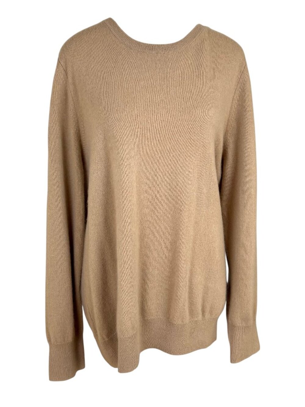 Naadam Cashmere Sweater Tan Taupe Beige Crew Neck (XL)